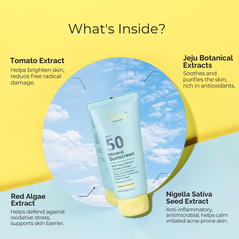 Mineral Sunscreen SPF 50 PA++++ With Jeju And Tomato Extract
