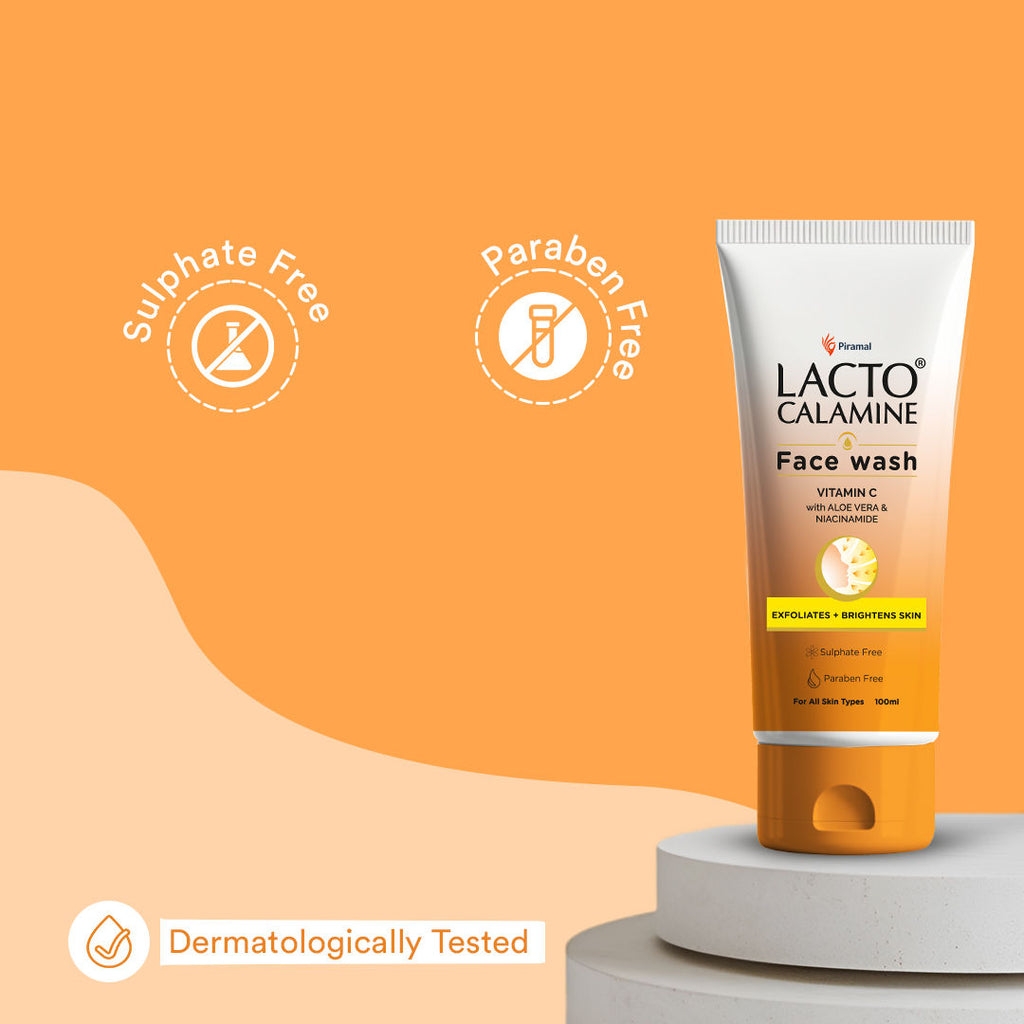 Vitamin C Face Wash With Aloe Vera & Niacinamide For Glowing & Skin Brightening