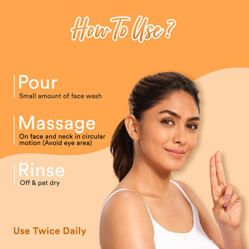 Vitamin C Face Wash With Aloe Vera & Niacinamide For Glowing & Skin Brightening