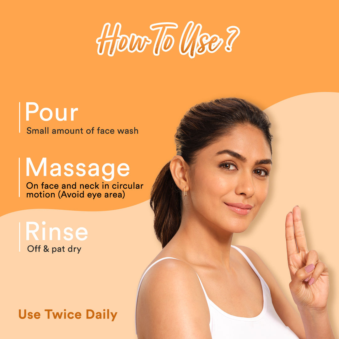 Vitamin C Face Wash With Aloe Vera & Niacinamide For Glowing & Skin Brightening