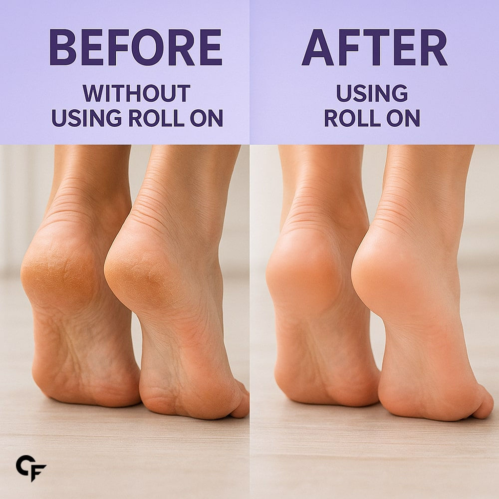 20% Urea Foot Cream Roll-On, Repairs Cracked Heels