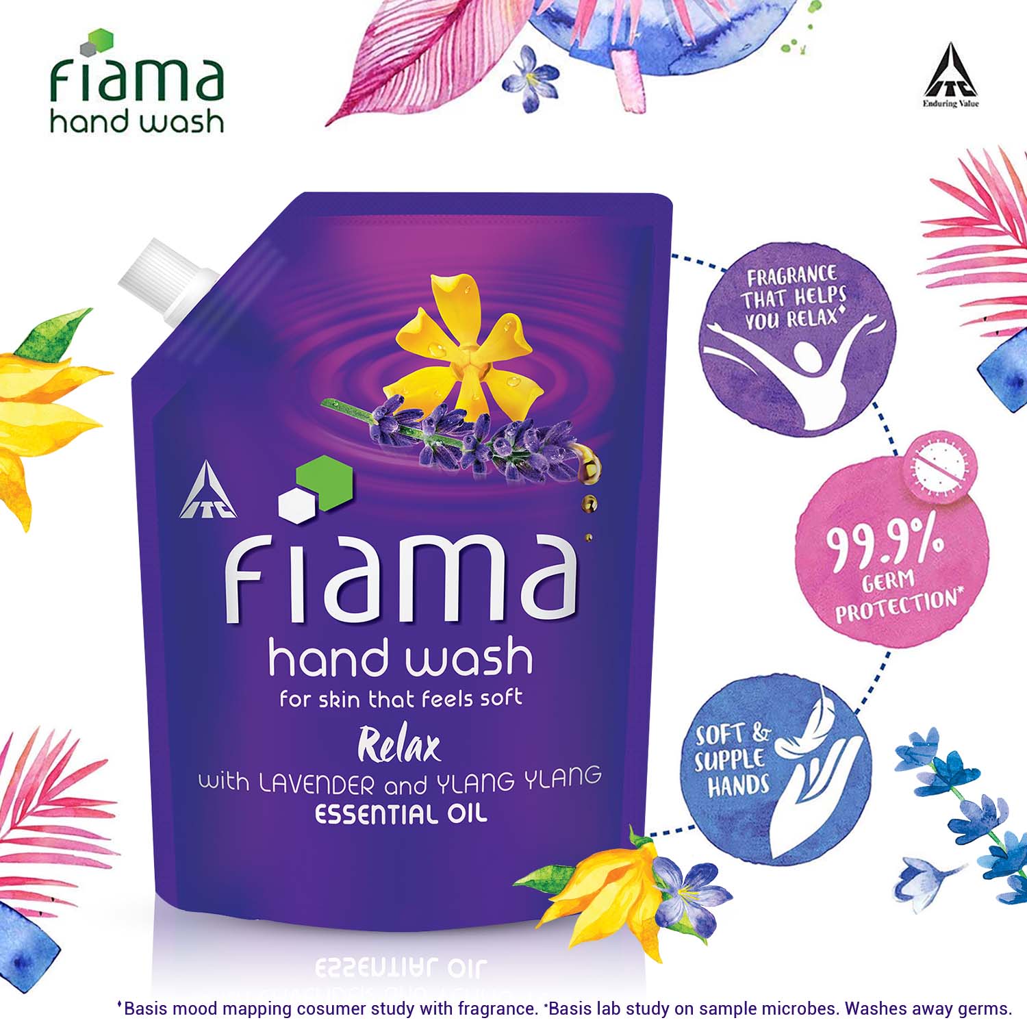 Relax Moisturising Hand Wash, Lavender and Ylang Ylang