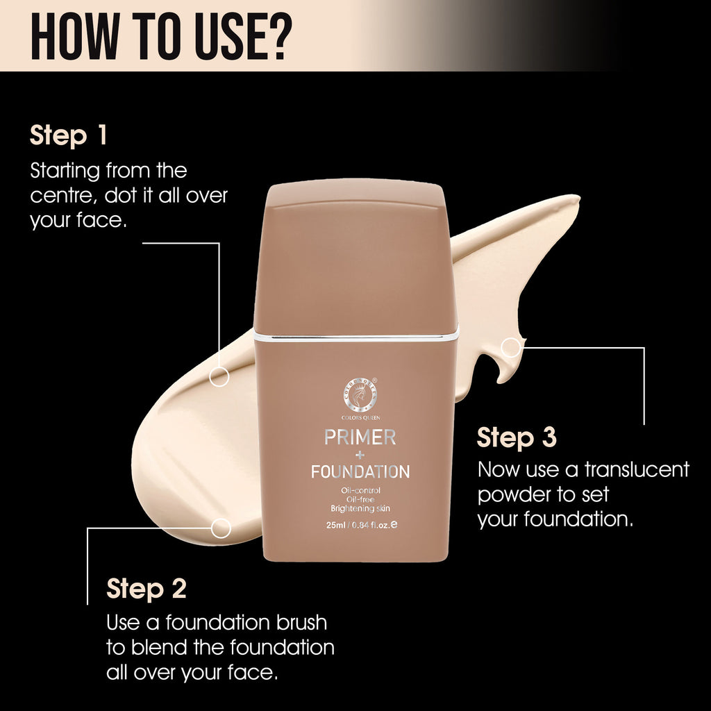Primer + Foundation for Oil Control Brightening Skin