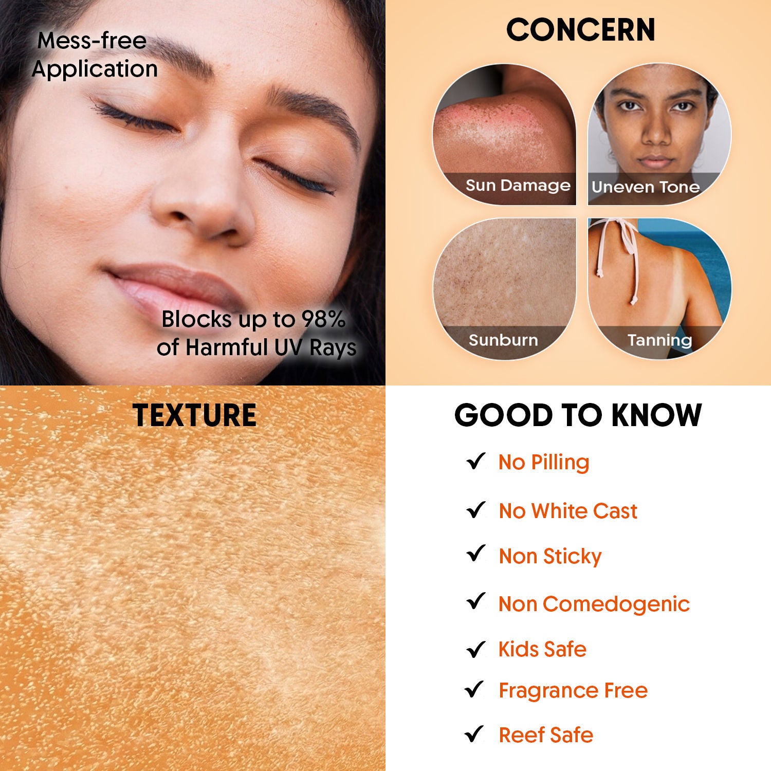 100% Mineral Sunscreen Spray SPF50 PA++++, Body & Face, Sunscreen For Oily & Dry Skin