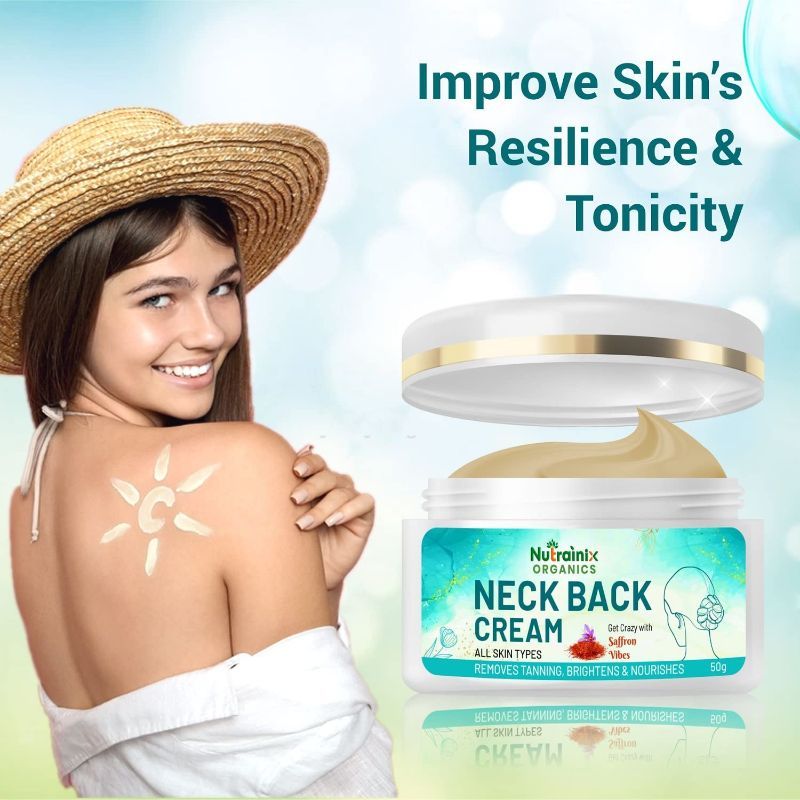 Organics Neck Back Cream Removes Fine Lines And Tanning- Smoothens- Brightens Skin