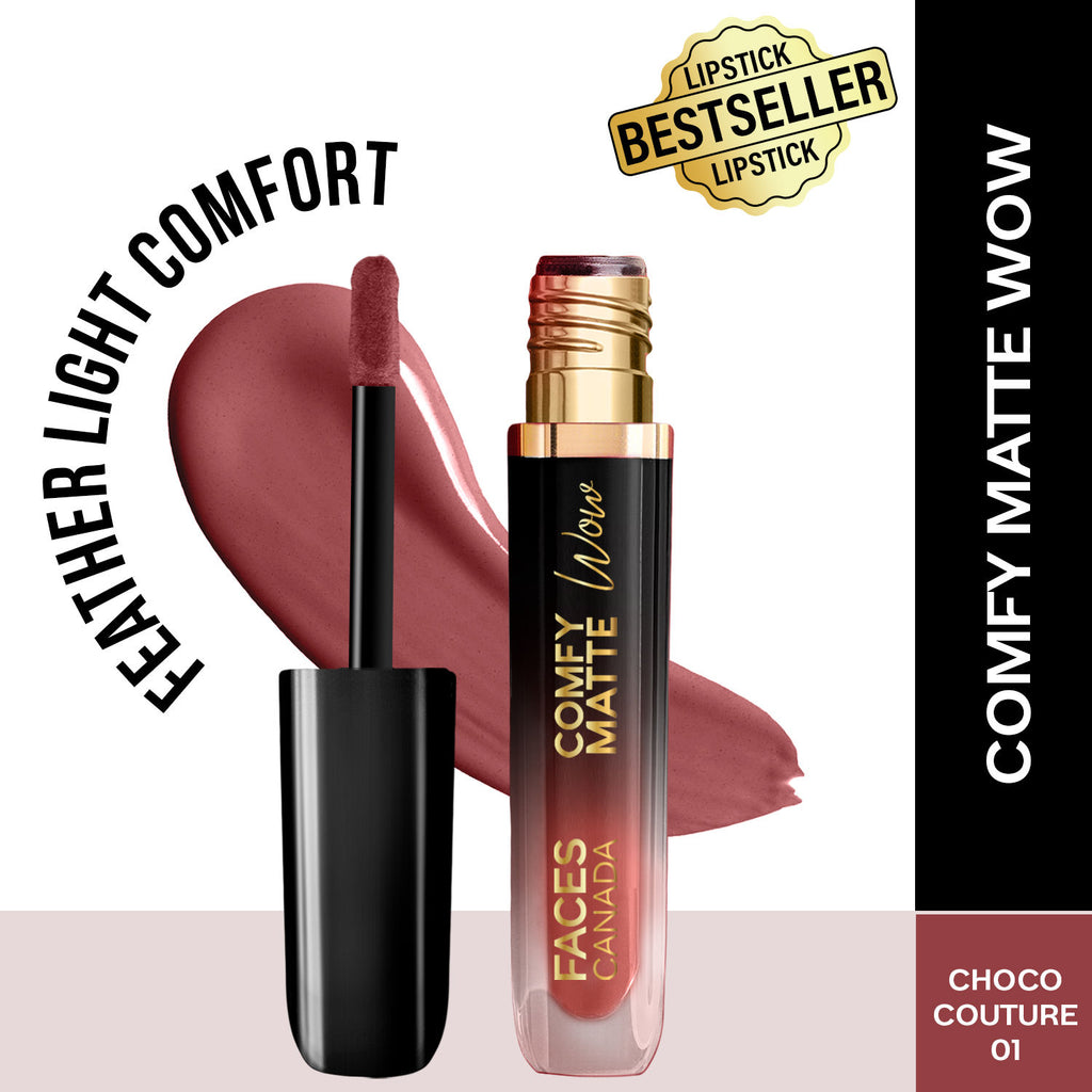 Comfy Matte Wow Liquid Lipstick - Choco Couture 01