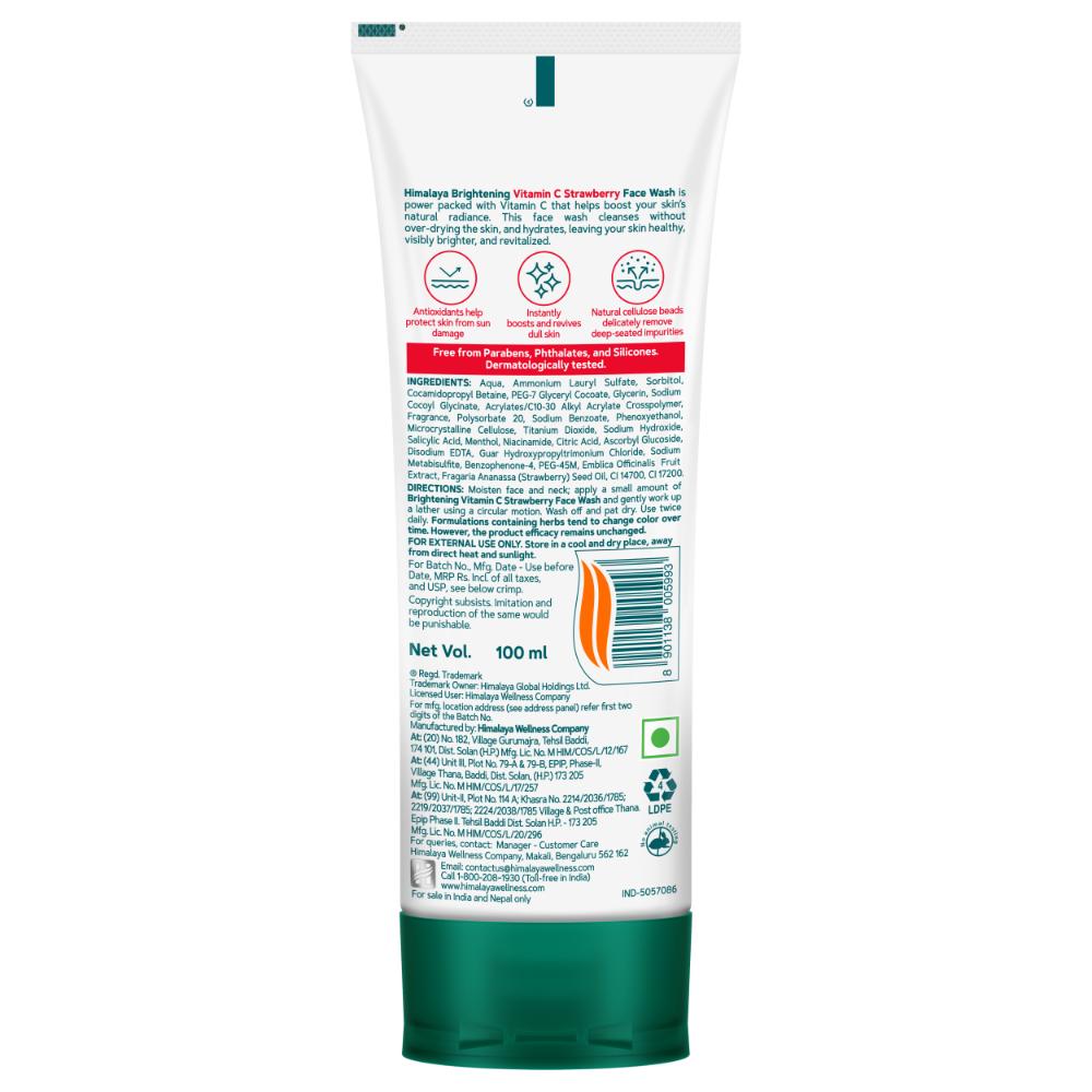 Brightening Vitamin C Strawberry Face Wash