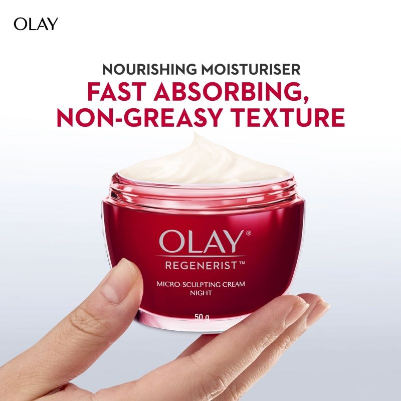 Regenerist Micosculpting Night Cream For Plump Bouncy Skin With Hyaluronic Acid & Niacinamide