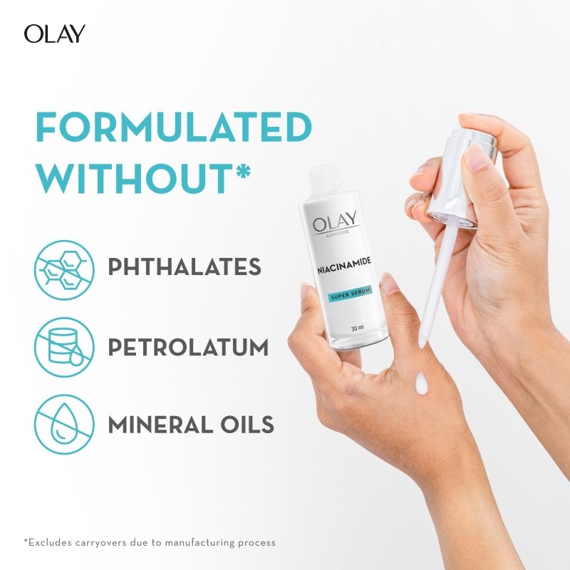 Niacinamide Face Serum For Clear & Even Skin, Fights Dark Spots & Dullness