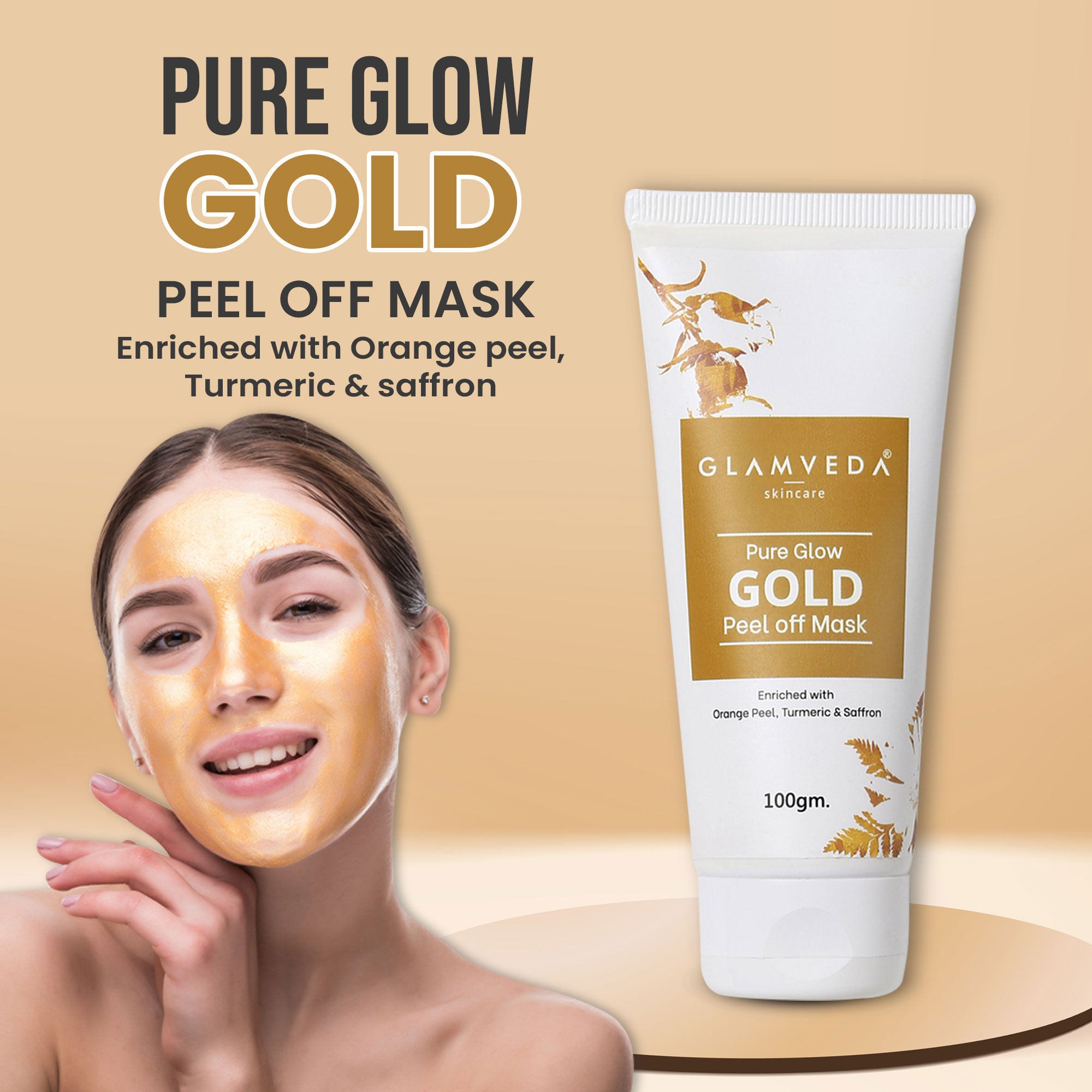 Skincare Pure Glow Gold Peel Off Mask