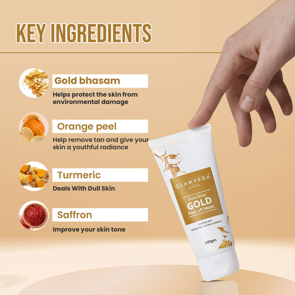 Skincare Pure Glow Gold Peel Off Mask