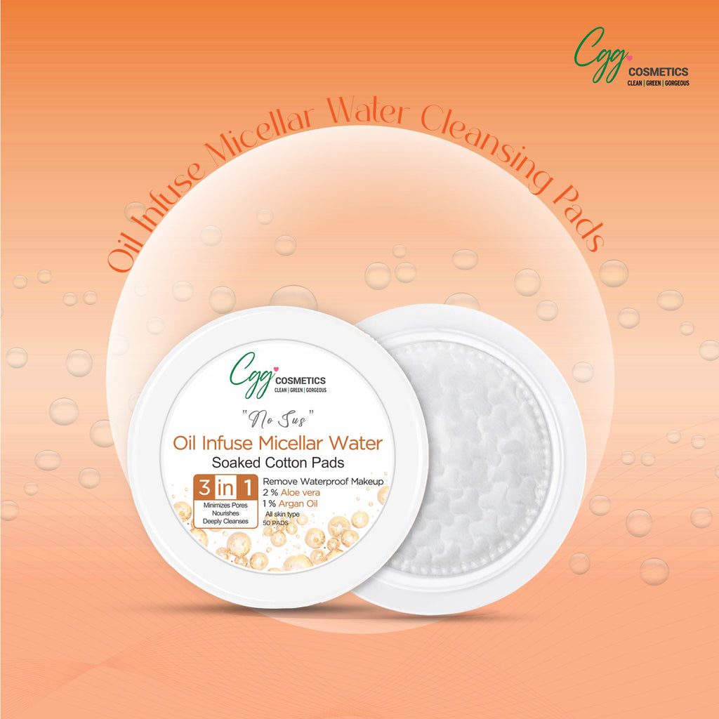 Oil Infuse Micellar Cotton Pads (100) + Free Korean Makeup Remover Pads (Small)