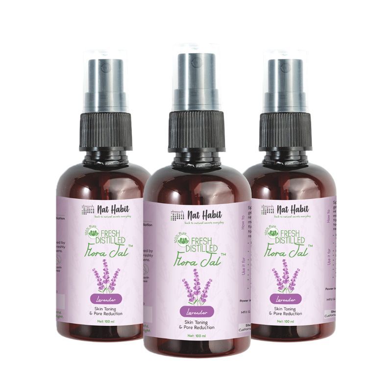 100% Pure Lavender Jal - Toner & Face Mist for Pore Reduction, Acne Control & Hydration