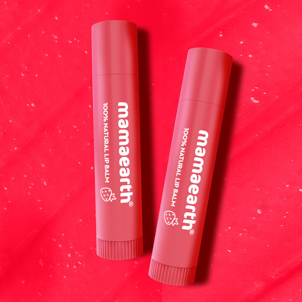 Nourishing Tinted Lip Balm with Vitamin E and Strawberry for 12 Hour Moisturization