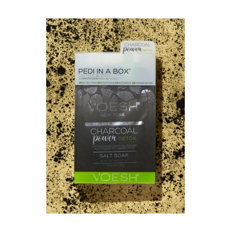 Deluxe Pedicure In A Box (4 Step) - Charcoal Power Detox