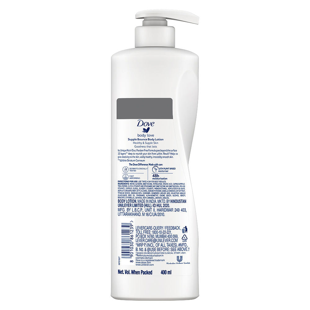 Body Love Supple Bounce Body Lotion For Dry Skin Paraben Free