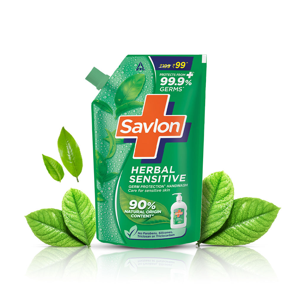 Herbal Sensitive PH Balanced Liquid Handwash Refill Pouch
