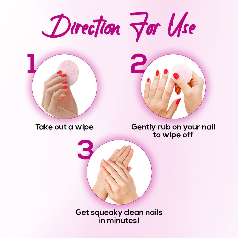Nail Paint Remover Wipes