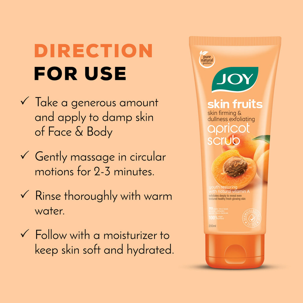 Apricot & Walnut Face & Body Scrub For Blackheads & Tan Removal