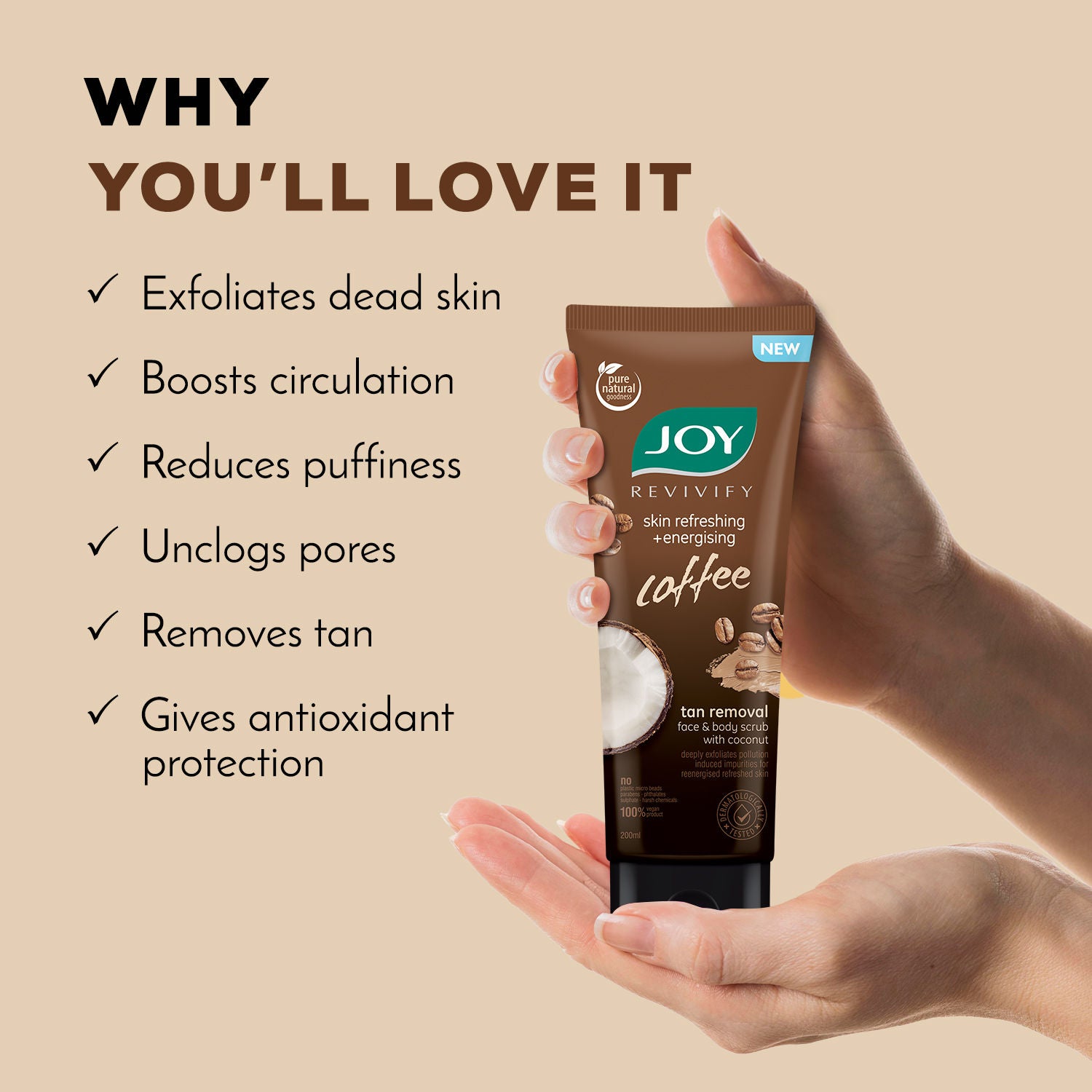 Anti Pollution Exfoliating Coffee Face & Body Scrub For Men & Women