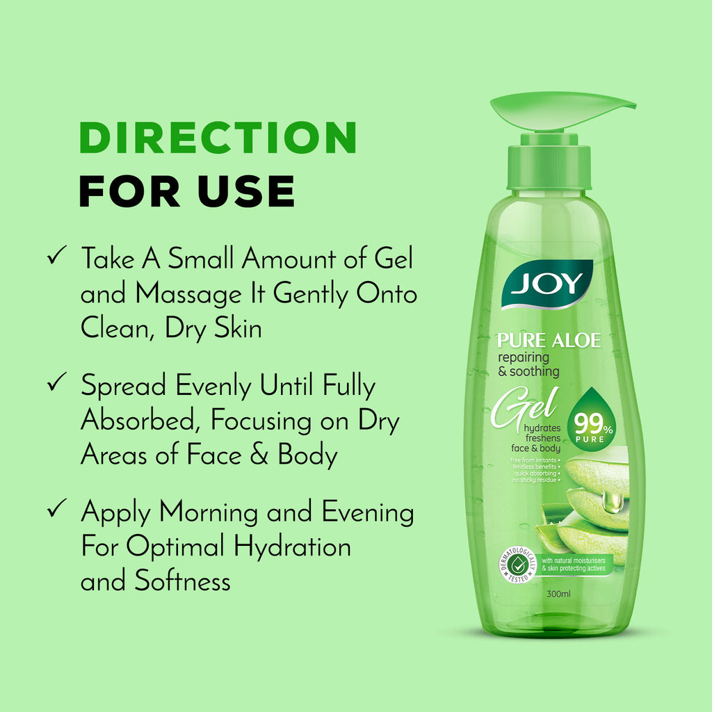 99% Pure Aloe Vera Gel For Face & Body For Repairing & Soothing Skin For All Day Freshness