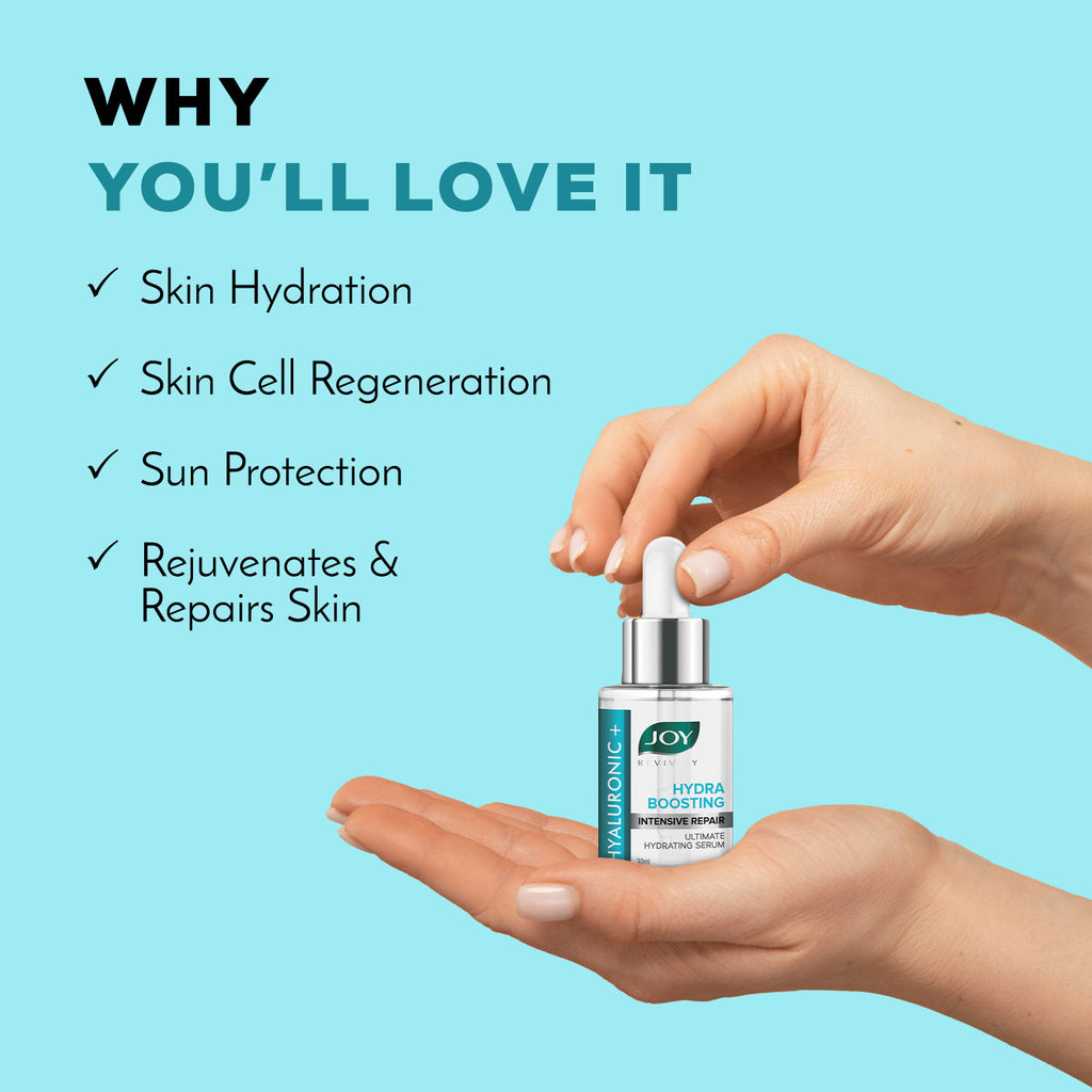 Hydrating Hyaluronic Face Serum for Intensive Repair, Tighens Pores & Improves Skin Texture