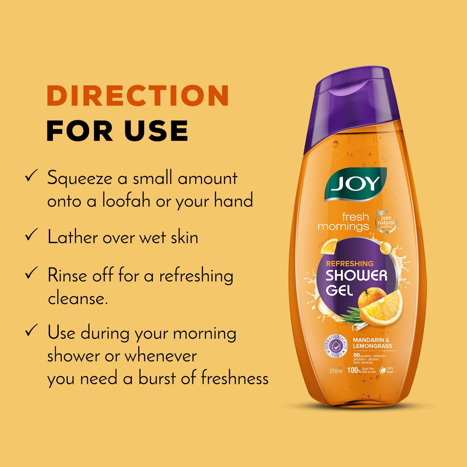 Fresh Morning Refreshing Shower Gel Mandarin & Lemongrass