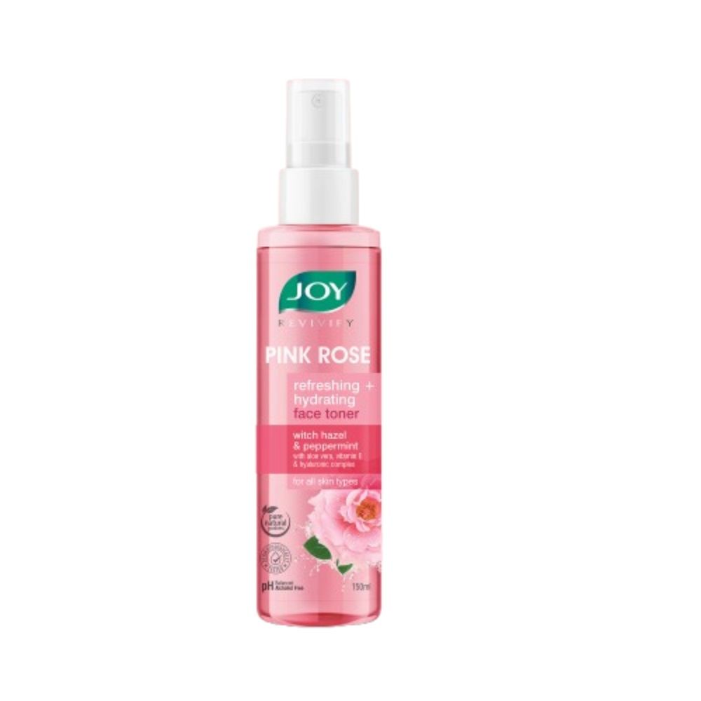 Pink Rose refreshing Hydrating Face Toner With Hazel & PepperMint For Hydrating Skin pH Balanced, Alcohol Free & For All Skin Types