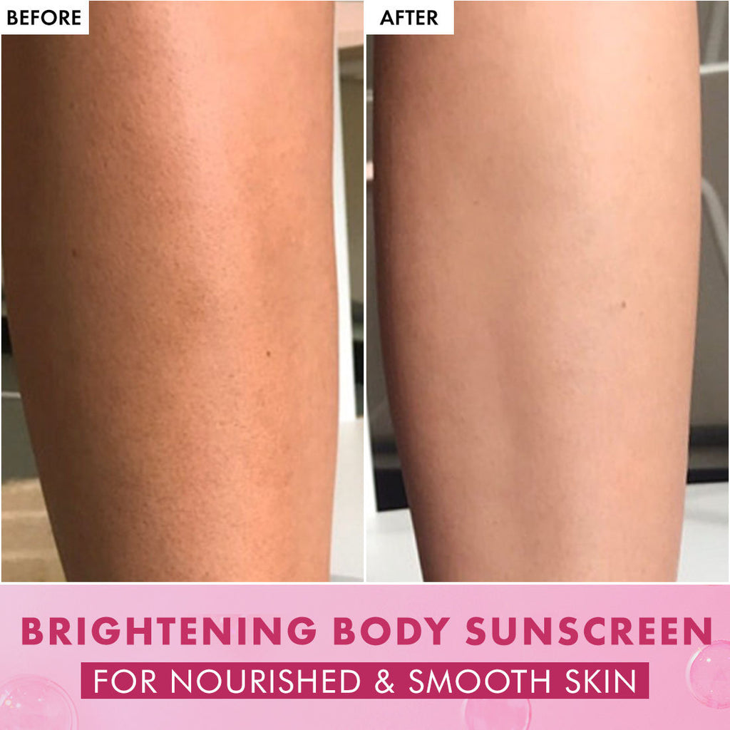 Brightening Raspberry Rush Serum Body Lotion SPF 50 PA+++ With Niacinamide Non-Sticky