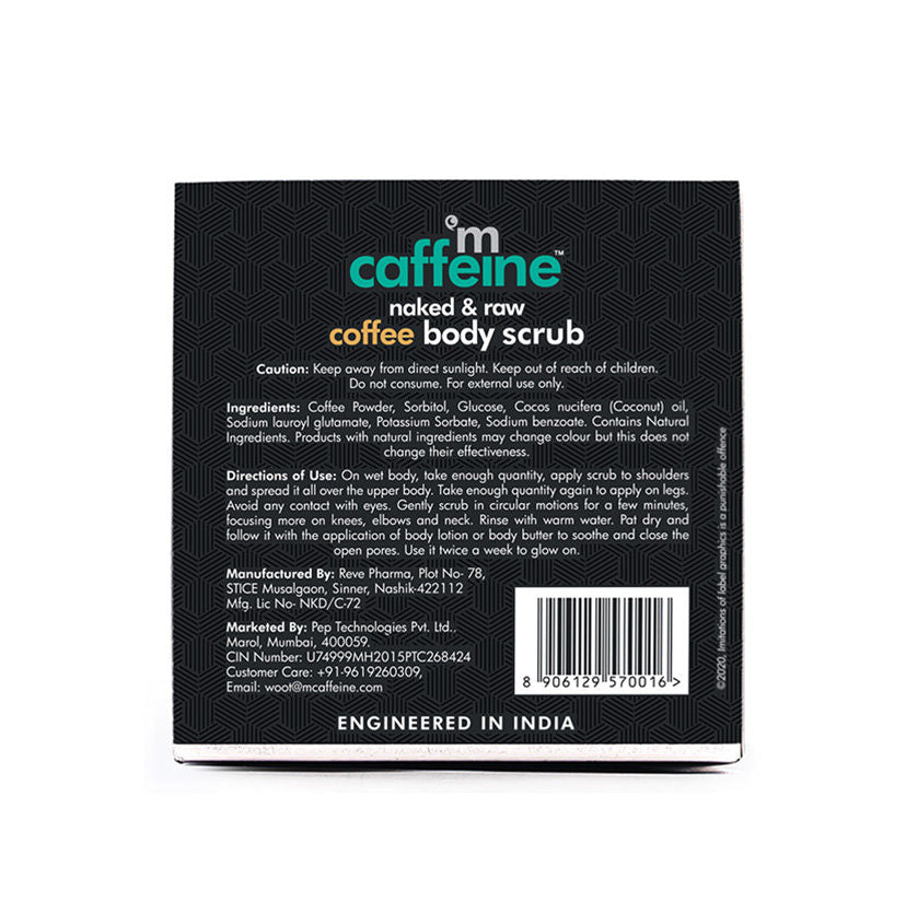 Exfoliating Coffee Body Scrub For Tan Removal Normal To Oily Skin