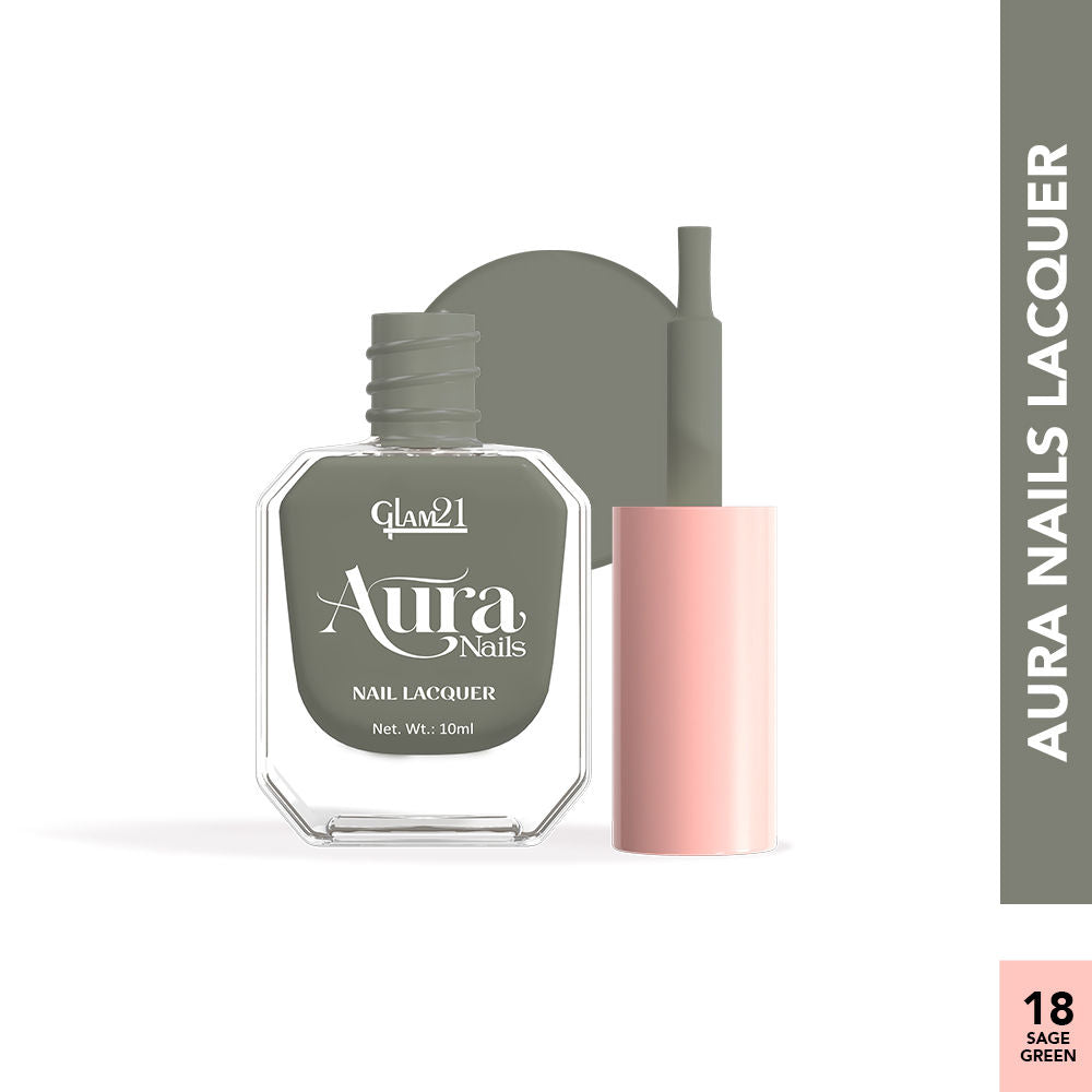 Aura Nails Lacquer - Sage Green