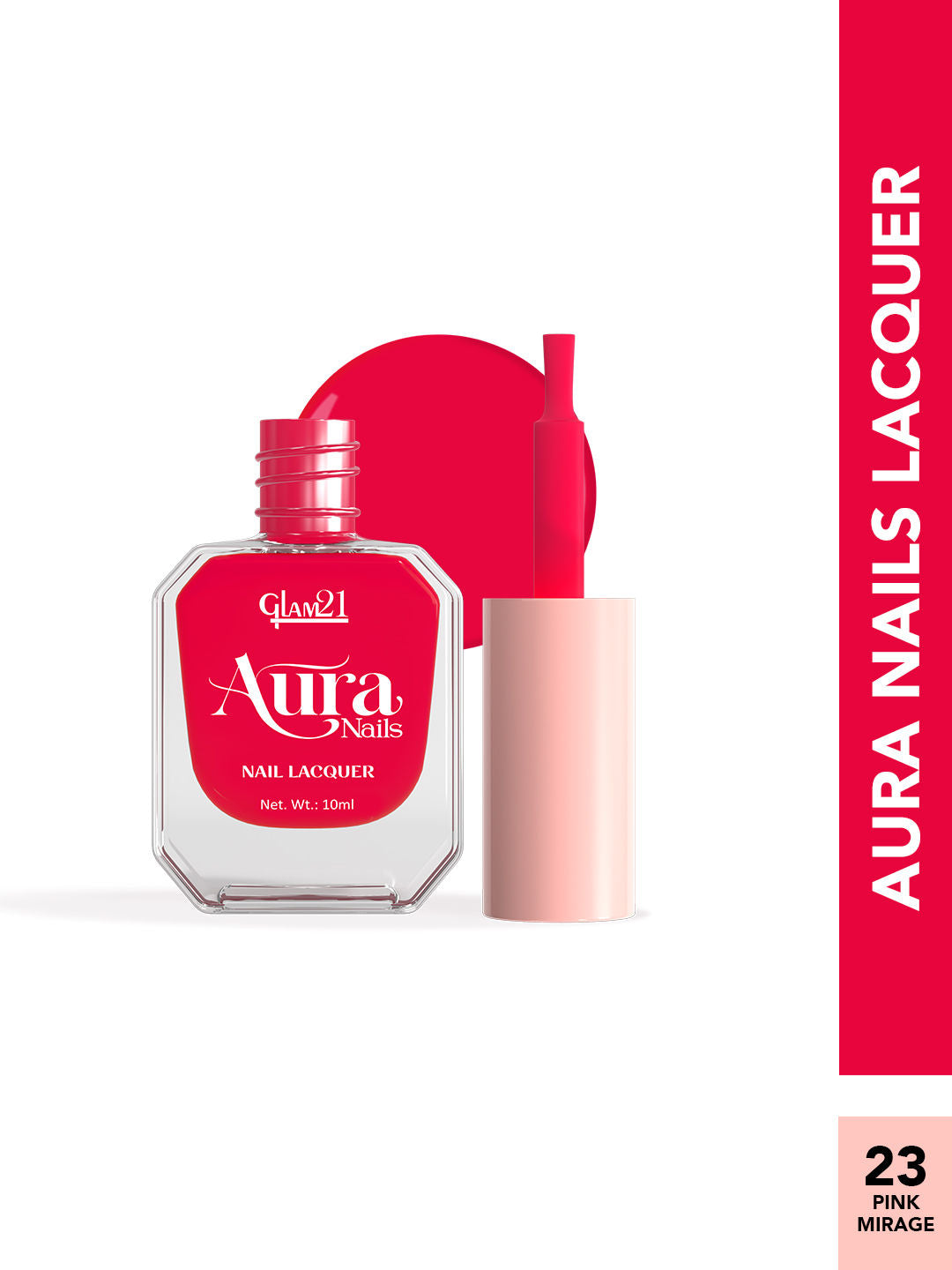 Aura Nails Lacquer - Pink Mirage
