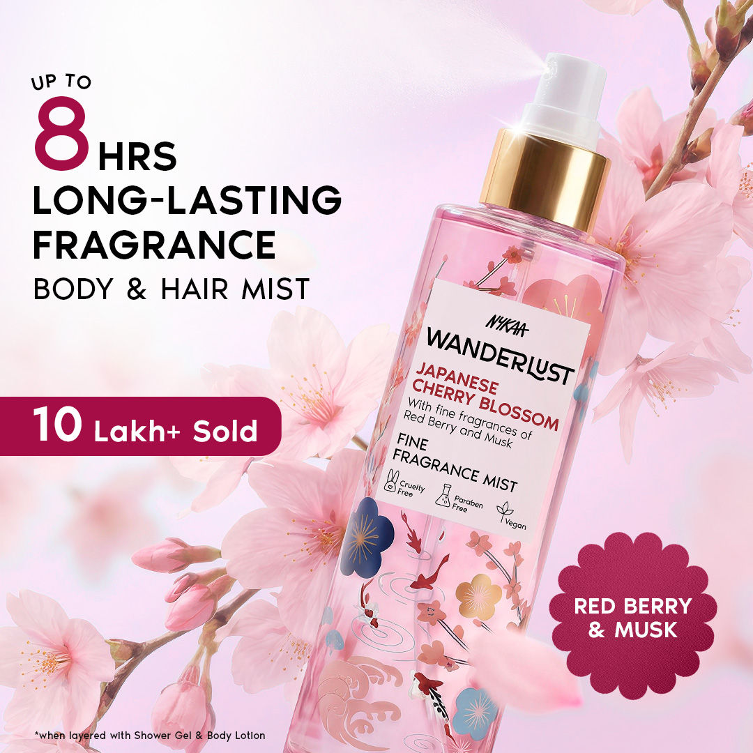 Nykaa Wanderlust French Lavender Perfume Body & Hair Mist, Long-lasting Fragrance
