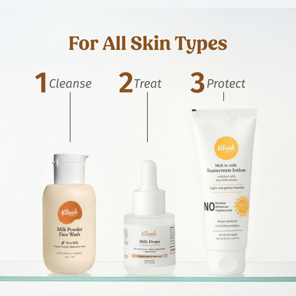 Milk Drops Skin Brightening Serum With Rice Milk, Marine Algae Extract & Alpha-Arbutin