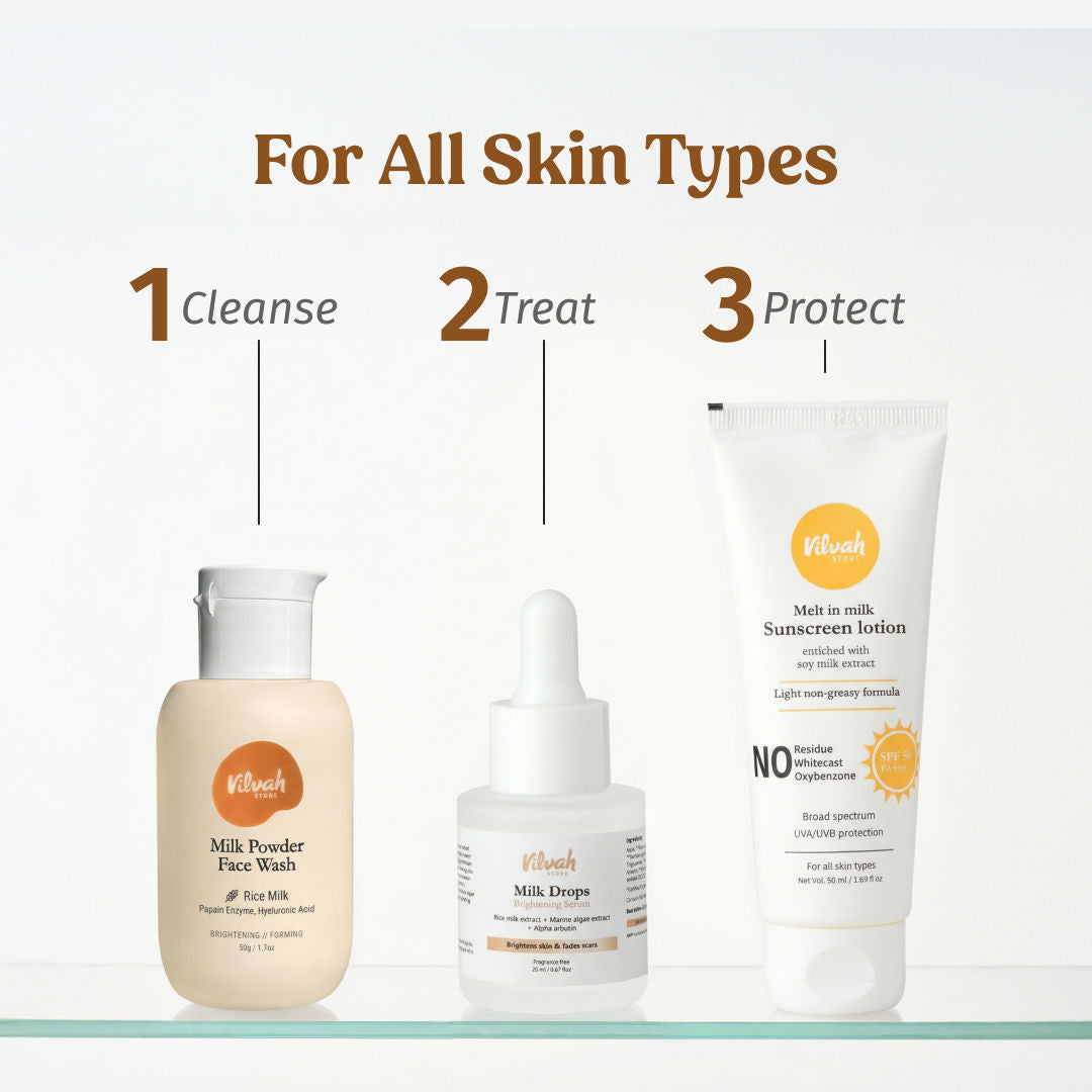 Milk Drops Skin Brightening Serum With Rice Milk, Marine Algae Extract & Alpha-Arbutin
