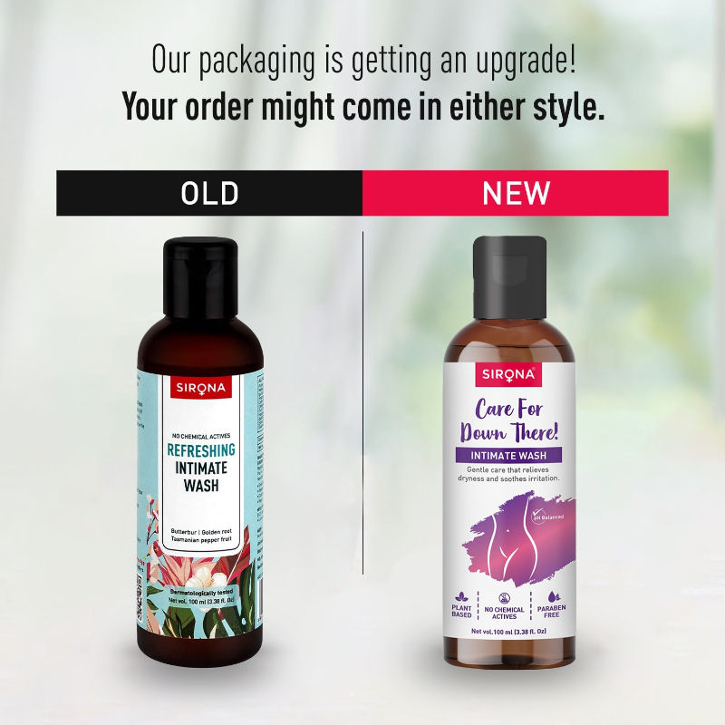 Natural Intimate Wash, Reduces Odor, Itching, Maintains PH Balance, No Paraben & SLS