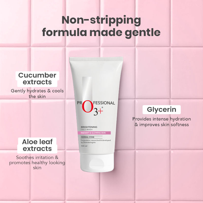 Brightening Face Wash with Cucumber & Aloe Vera Extract, All Skin Types