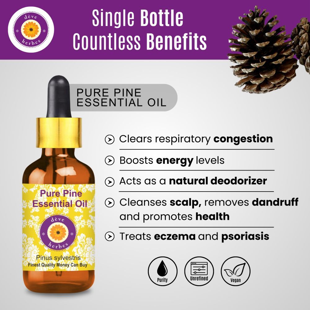 Pure Pine Essential Oil - Pinus Sylvestris Steam Distilled