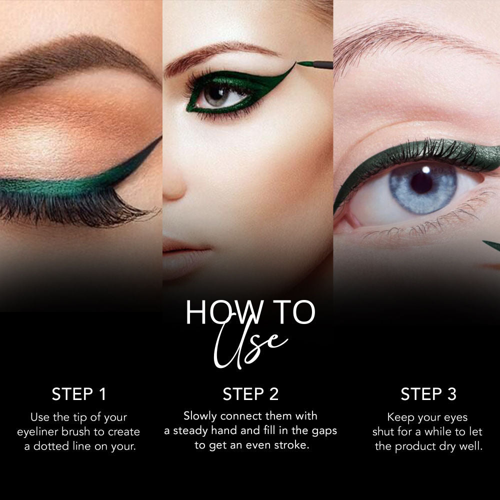 Carlton London Liquid Eyeliner Smudgeproof, Waterproof & Lasts Upto 24 Hrs Process Black