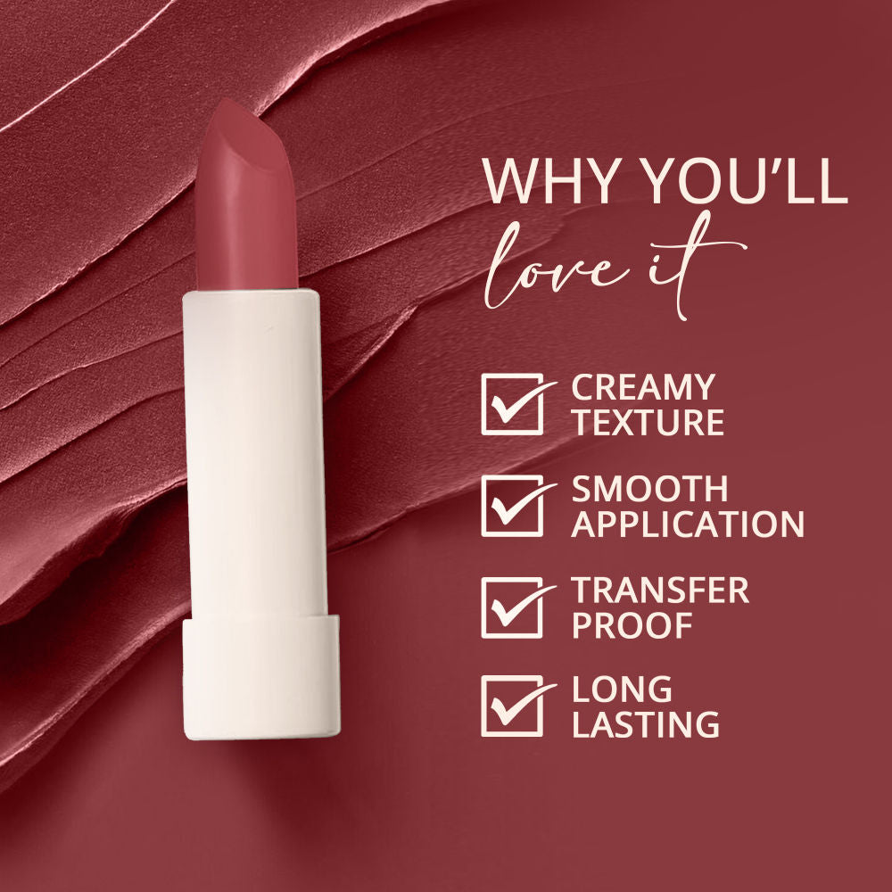 Carlton London Creamy Matte Stardust Bullet Lipstick Transferproof & Long Lasting