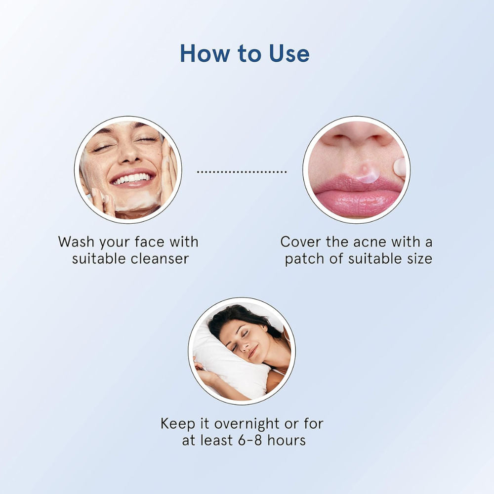 Hydrocolloid Acne Pimple Patch Absorbs & Flattens Acne Overnight