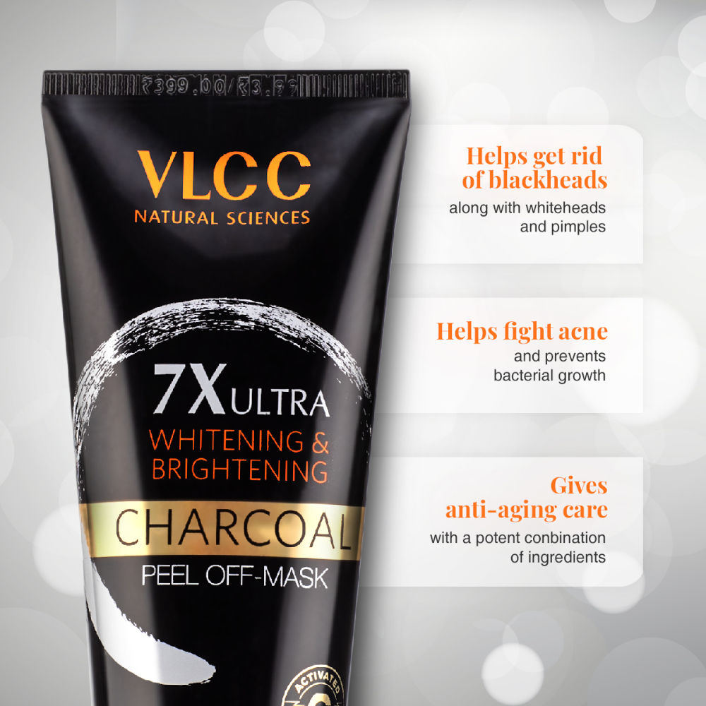 7X Ultra Whitening & Brightening Charcoal Peel Off Mask