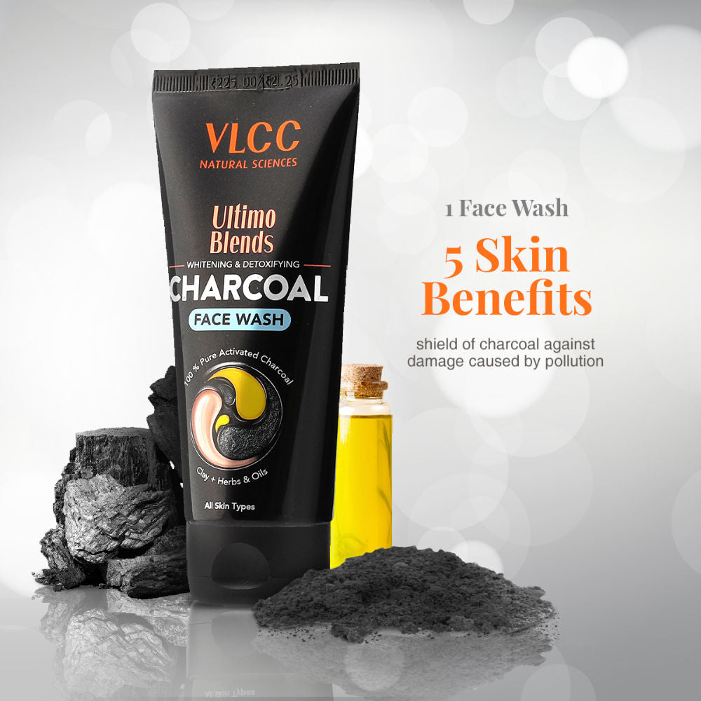 Ultimo Blends Charcoal Face Wash For Whitening & Detoxifying