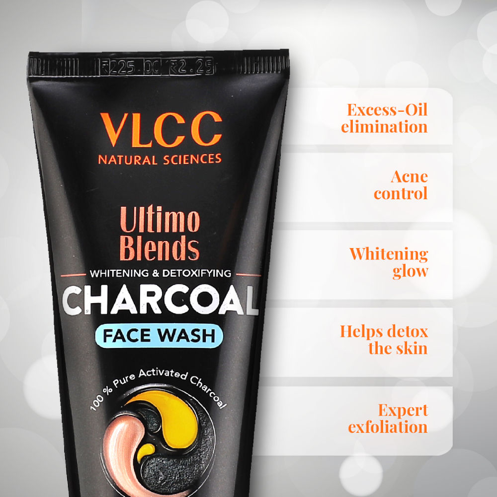 Ultimo Blends Charcoal Face Wash For Whitening & Detoxifying
