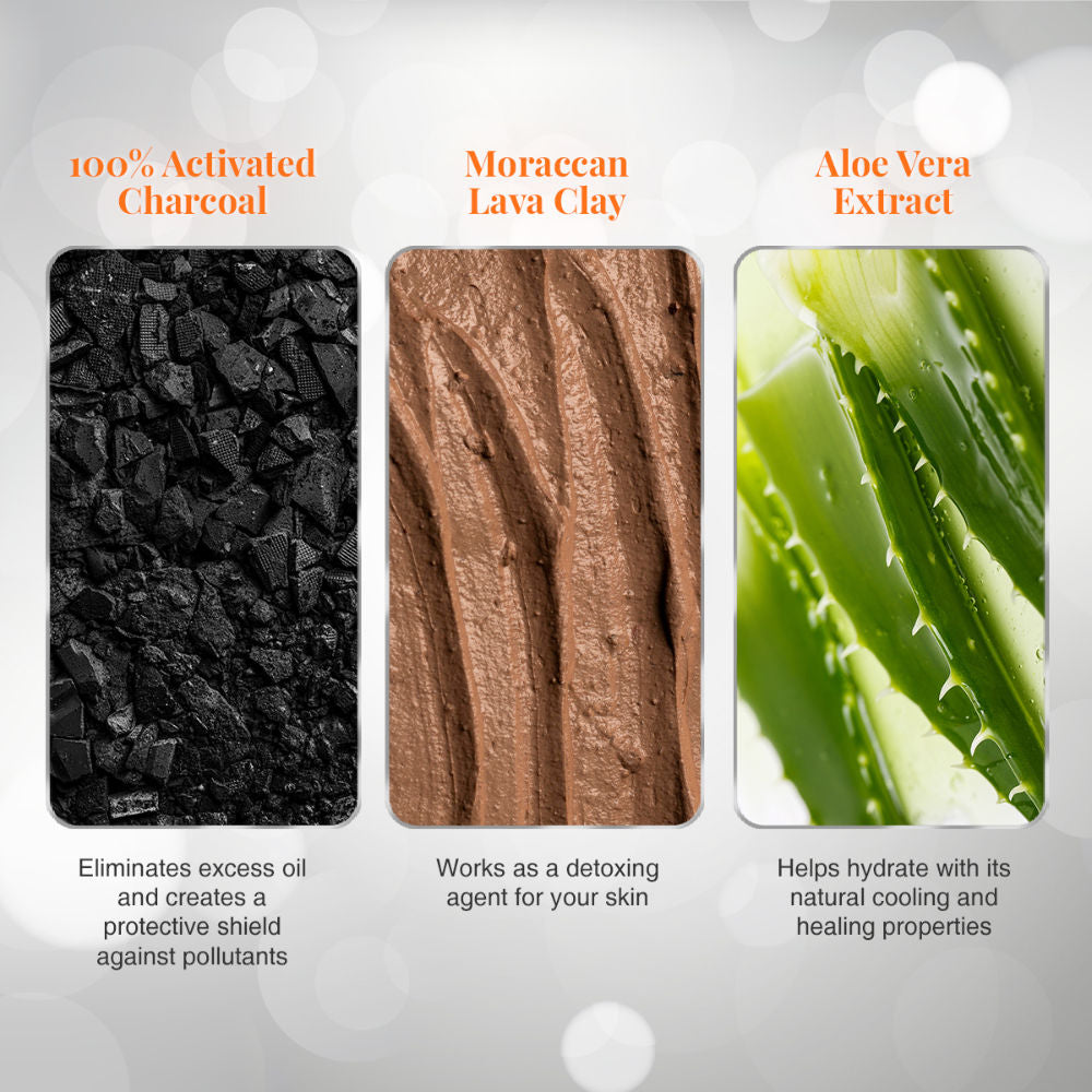 Ultimo Blends Charcoal Face Wash For Whitening & Detoxifying
