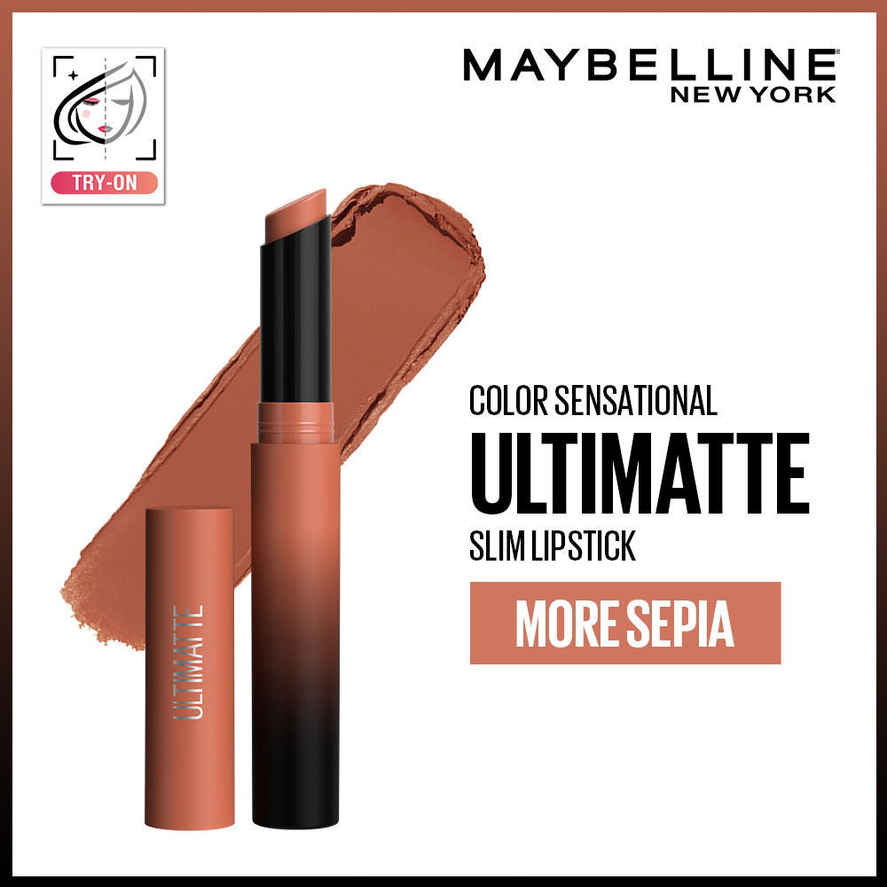 Color Sensational Ultimattes Lipstick, Matte Finish - More Ruby - More Sepia