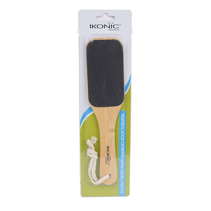 Double Sided Sand Bamboo Foot Scraper IKB-758C