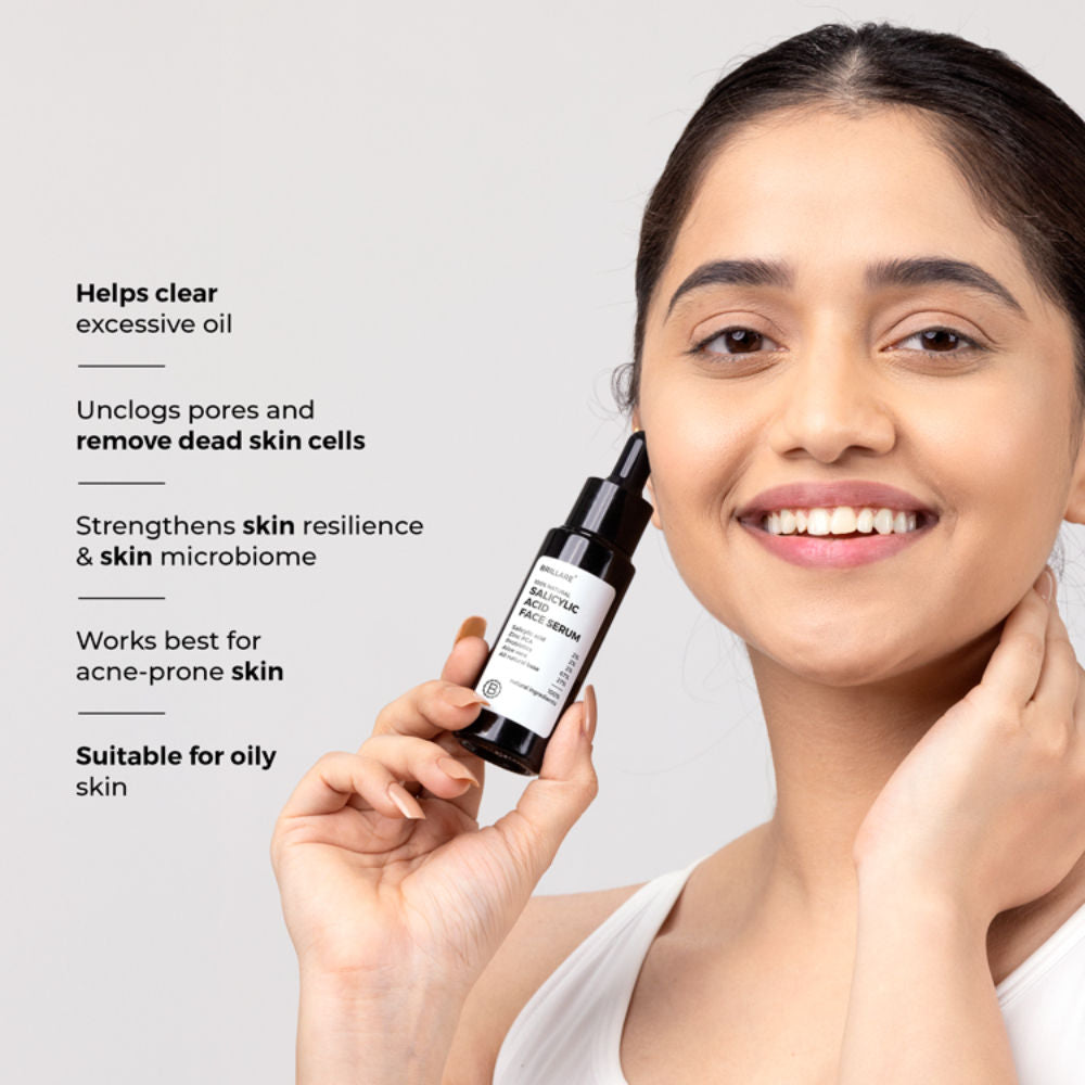 2% Salicylic Acid Face Serum for Acne & Dark Spots Visible Acne Reduction in 7 Days