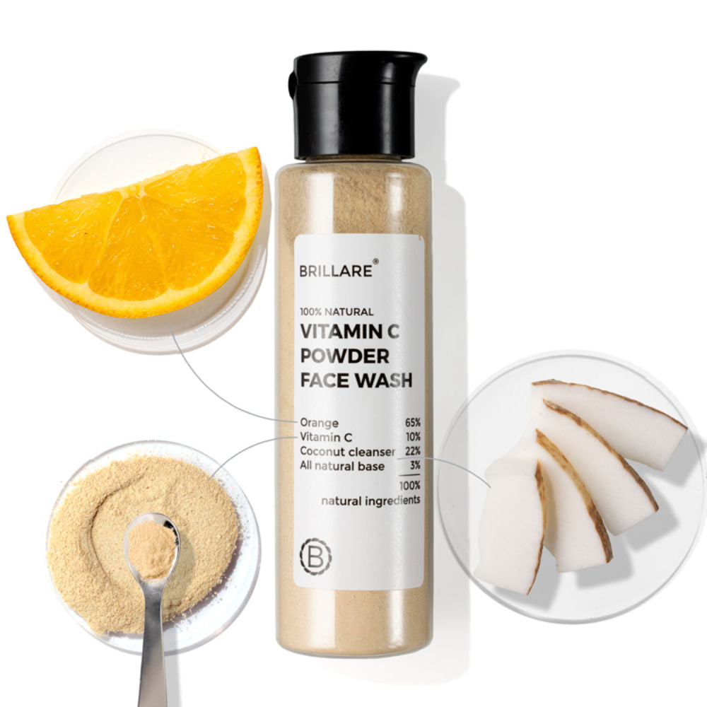 Vitamin C Powder Face Wash for Glowing, Bright Looking Skin