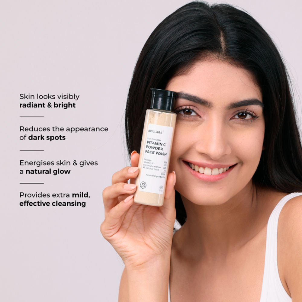 Vitamin C Powder Face Wash for Glowing, Bright Looking Skin